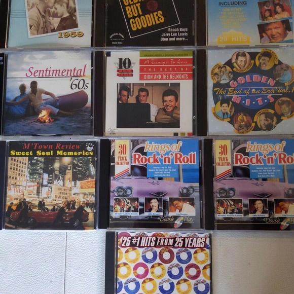 Mixed lot 10 50's, 60's CDs Beach Boys Rock N Roll Dion and the Belmonts M'Town - Picture 1 of 11